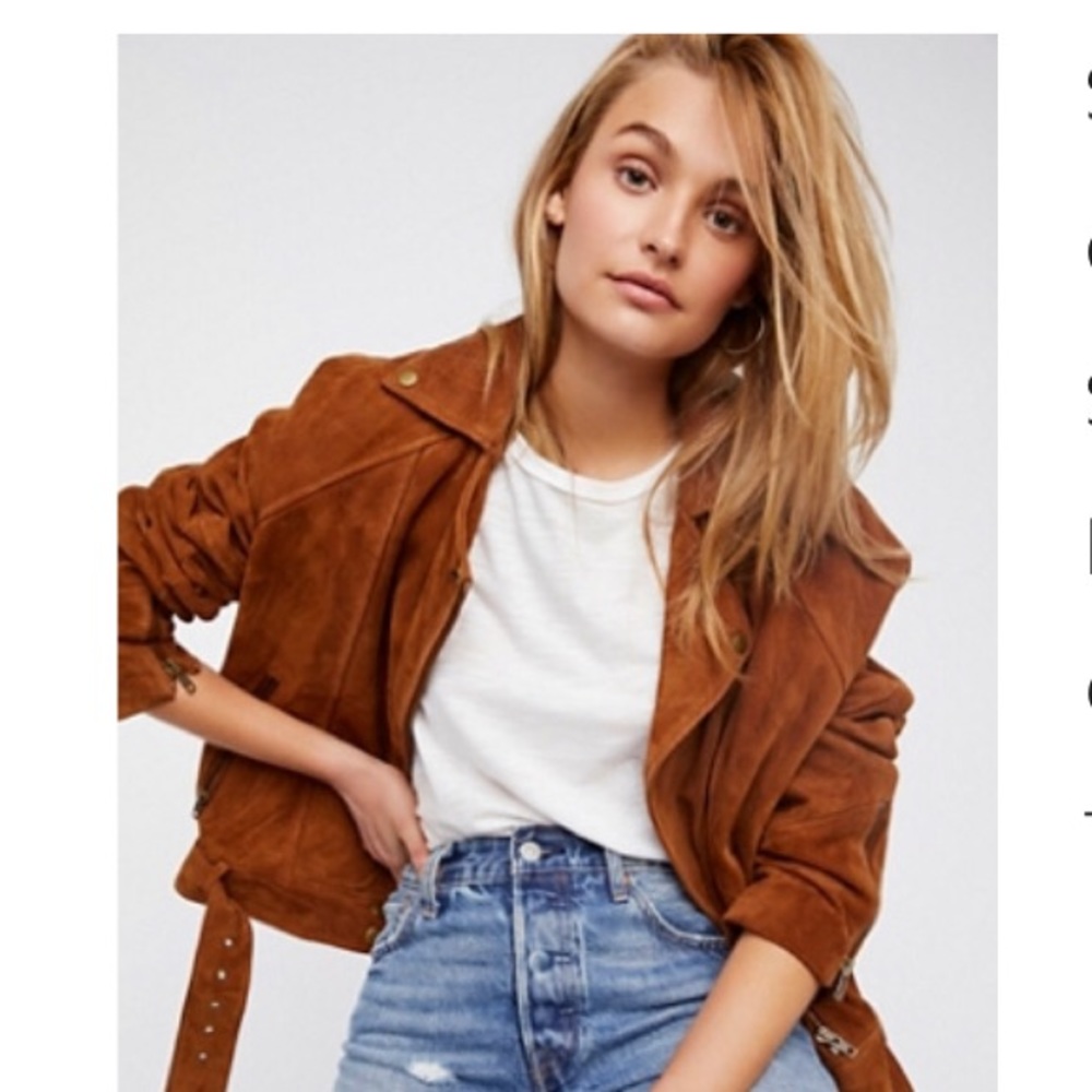 NWOT Free People Drapey Moto Jacket